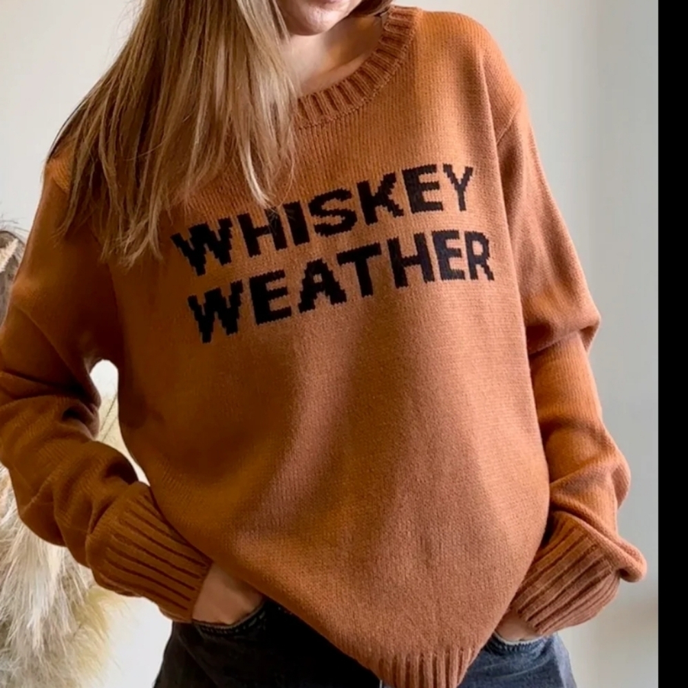 Whiskey Weather Sweater Panache Size Large Brown